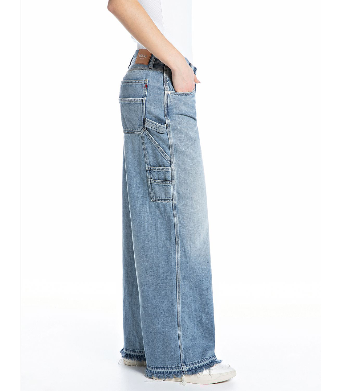 ワークHALLIE コットンテンセルデニム 詳細画像 ブルー 3